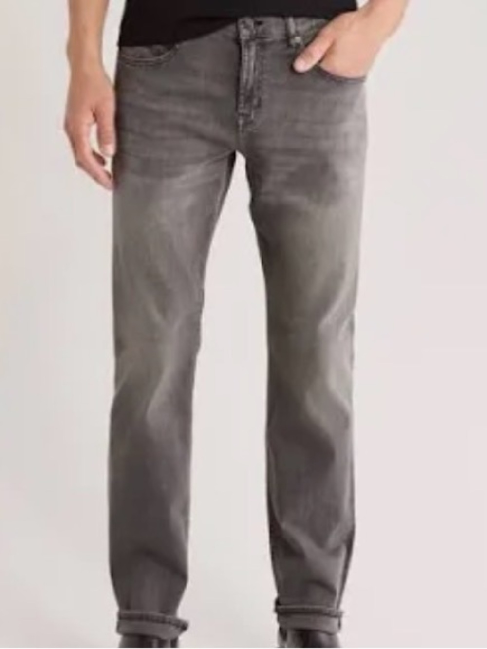 *Nwt* Men's Gray 7 For All Mankind Jeans Slim Straight comfort stretch